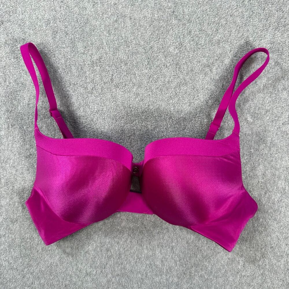 Victoria's Secret Push Up Bra Magenta Purple Women's 34B Underwire